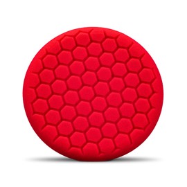 Chemical Guys BUFX_107HEX - Self-Centered Hex Logic Perfection Micro-Fine Finishing Pad for Sealants and Waxes, Red (7.5 Inch Fits 6 Inch Backing Plate)
