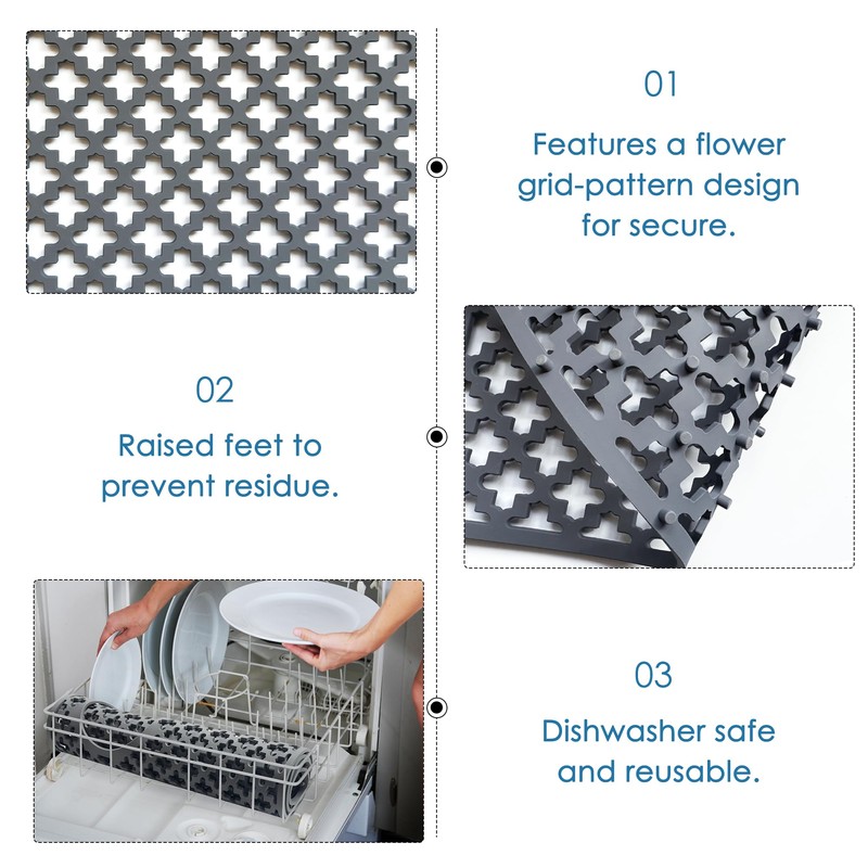 Flytime Silicone Sink Protectors for Kitchen Sink with Right Side