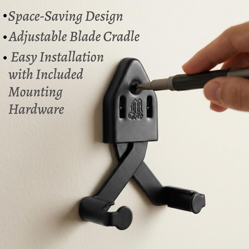 Mythrojan Metal Single Sword Wall Mount - 4 Inch Vertical