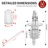 12 PCS Bottle Pourers And 12 PCS rubber pourers dust