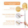Extendable Lambswool Feather Duster 31-88 Inch, Anti-Static Wool Duster for