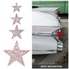 Mobestech 4pcs Star Car Stickers Vehicle Decals Stylish Auto Stickers