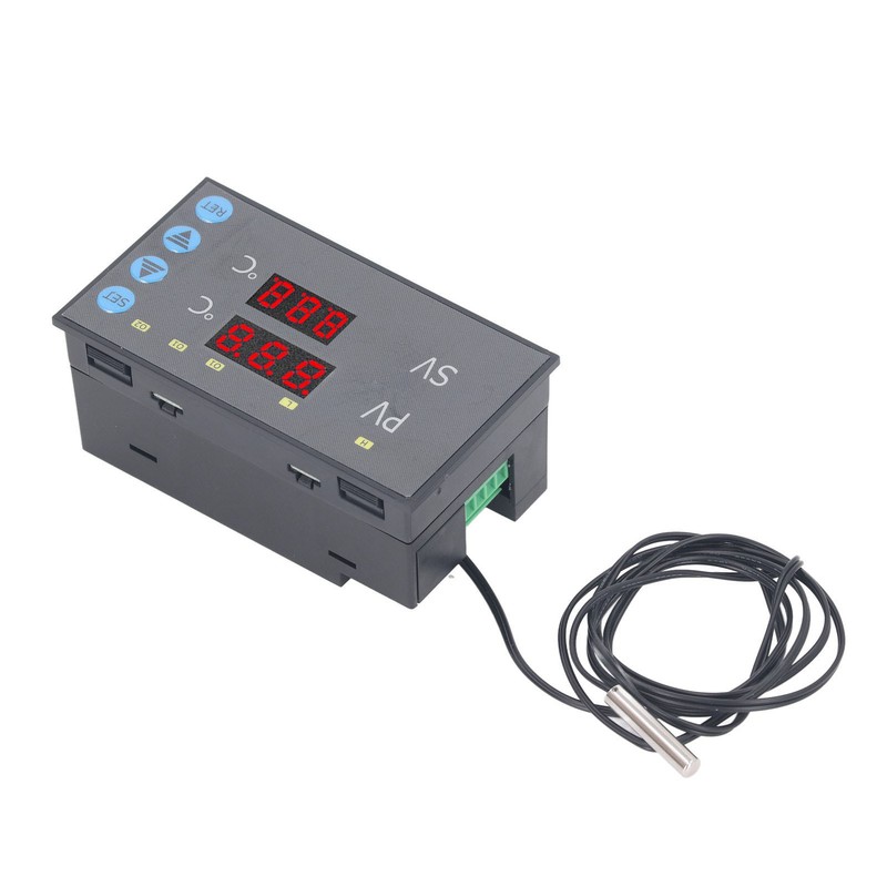 220VAC Embedded Temperature Controller ‑50‑120℃ High Accuracy Digital Thermostat Switch