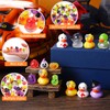 GGSTDDU 72Pcs Halloween Mini Ducks Pumpkins Resin Figurines Decor