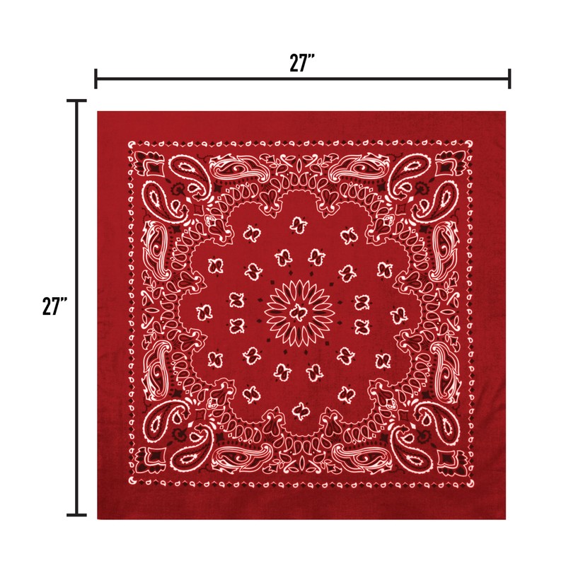 Rothco Trainmen Paisley Bandana – Multipurpose Outdoor Utility Survival Headwrap,