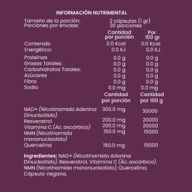 Joycare Juliana Nad+ Resveratrol Vitaminas En Cápsulas