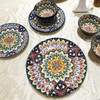 YA JU Mandala Dinnerware Sets (12 Pcs) Serves 4, Buffet