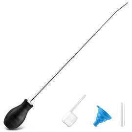 1 Pcs Diatomaceous Earth Powder Duster, Longer 9" to 22" Retractable Garden Powder Applicator Dispenser, 8 oz Bulb Duster Sprayer Insect Duster for Home Powder Organic Gardening Agricultural Supply