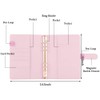 A5 PU Leather Ring Binder, Refillable 6 Round Ring Binder