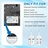 6 Pack Replacement Replacement Brush Heads for Waterpik Sonic Fusion
