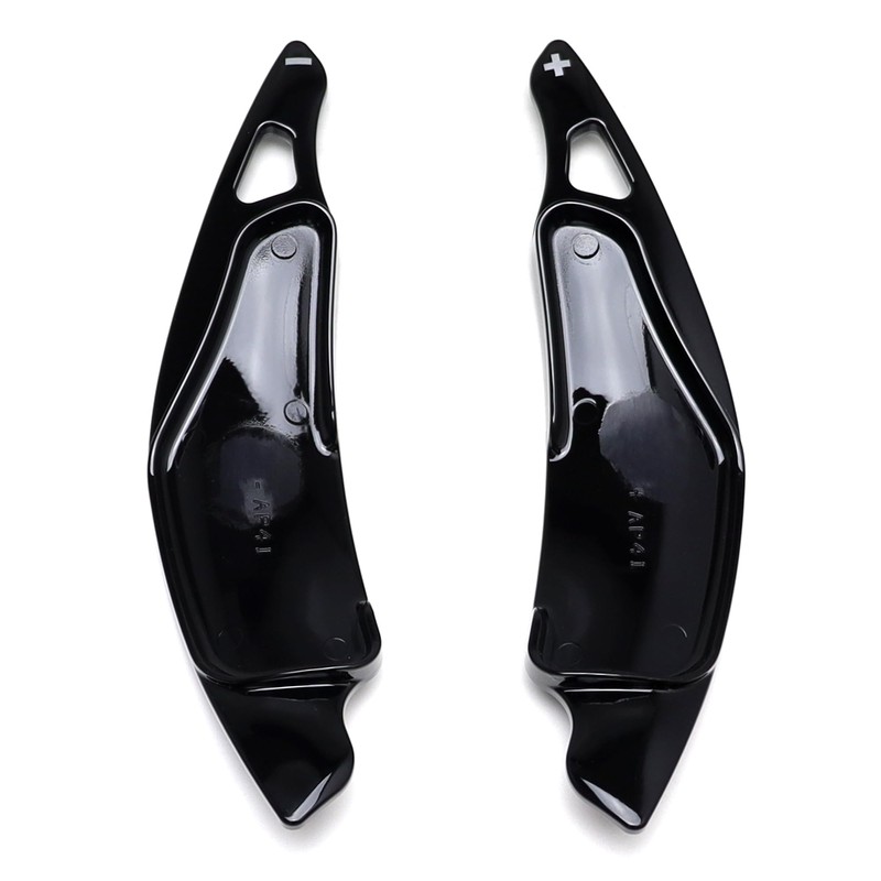 iJDMTOY Gloss Black Finish Larger Paddle Shifter Extensions Compatible with
