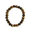 Z017TE - 8mm Tiger Eye Gemstone Bead Bracelet - Courage