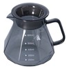 Tomotato Glass Coffee Pot, 400 ml/600 ml, Heat-Resistant Coffee Server,