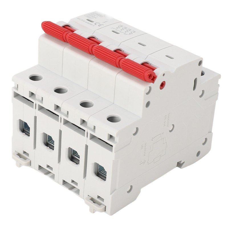 6KA 4P Miniature Circuit Breaker PP Flame Retardant Circuit Breaker