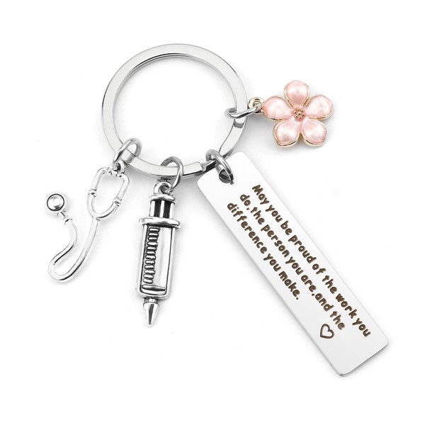 FFNMU Nurse Gifts for Women Keychain Nurse rn Gifts for Graduation Gifts Practitioner Appreciation Nurse Week Key ring Nurse Accessories Medical Assistant Gifts Nursing student gifts Birthday