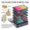 Set 180 Lápices De Dibujo De Colores Metálicos Grafito Kalou