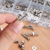 300 Pcs M3 Cross Pan Head Screws Nuts Bolts Washers