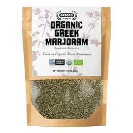 APSOGO Organic Marjoram 1.76oz - Greek Dried Marjoram Leaves - Origanum Majorana - Organic Marjoram Spice for Cooking, Seasoning & Tea - Resealable Pouch