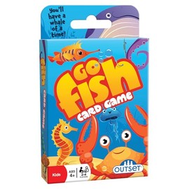 Outset Media Go Fish Card Game - The Classic Card Game Featured on 36 Over-Sized Cards for 2 to 4 Players Ages 4 and up