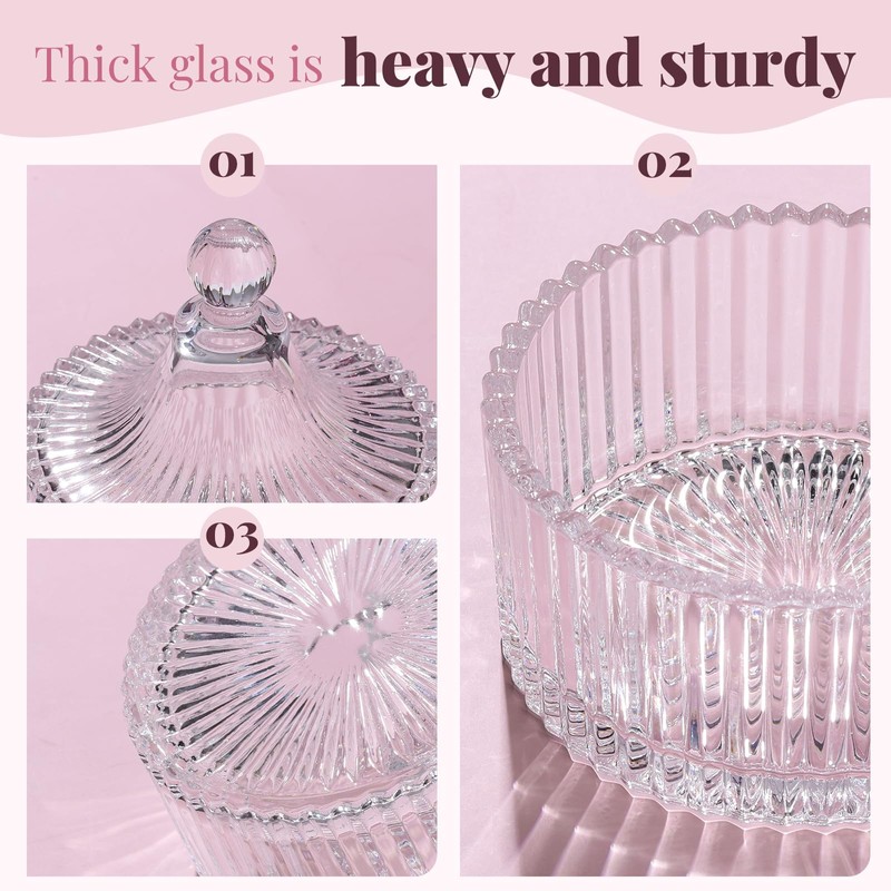 Teenitor 4pcs Powder Puff Soft Powder Puff and Container, Dusting
