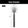 EUSOAR Plastic Sporks, 200pcs 6.8"x1.3" Disposable Sporks, Heavy Duty Disposable