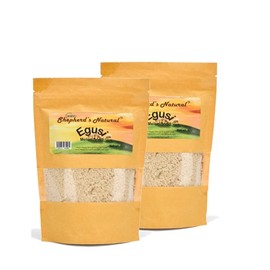 Egusi by Shepherd’s Natural,Ground Melon Seed, 1 lb /16 oz (2 x 8oz Packs) Individually Packed for Freshness for Egusi Soup - NO PRESERVATIVES - Sand-Free - Well-Ground Ready to use.