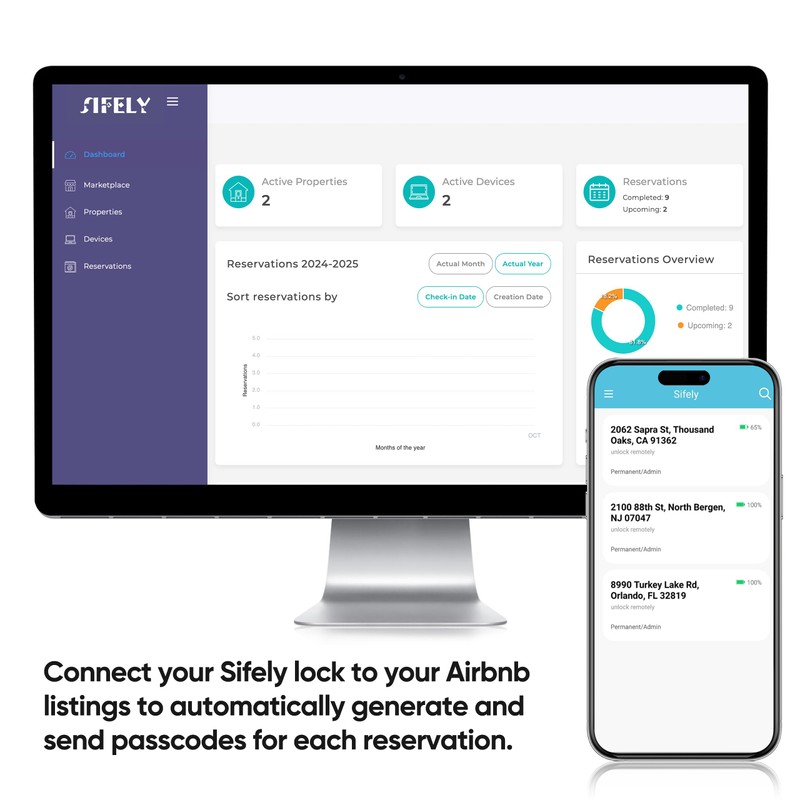 Keyless Entry Keypad Smart Door Lock with Handle & Knob