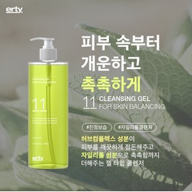 Erti 11 Cleansing Gel for Skin Balancing 480ml Xylitol Cleansing / 에르띠 11 클렌징젤 포 스킨밸런싱 480ml 자일리톨 클렌징