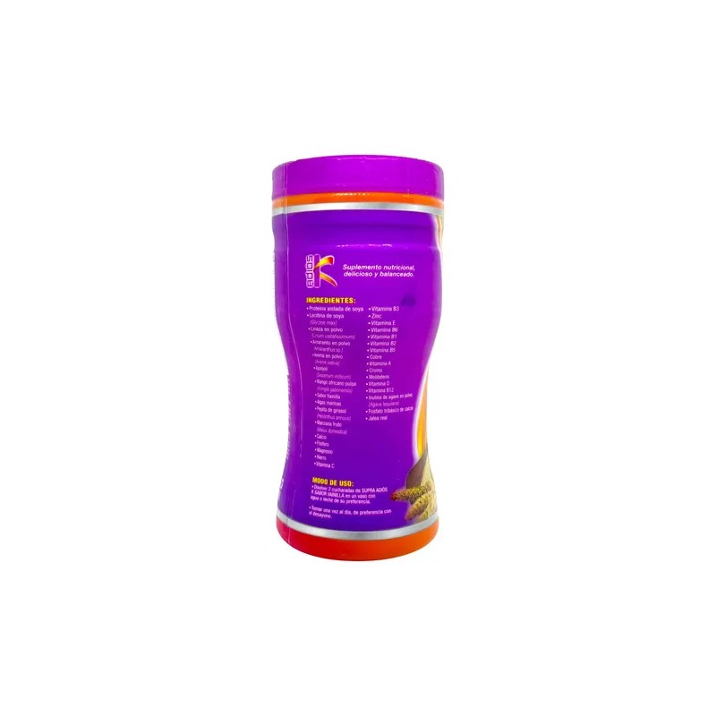 Adios K Malteada Sabor Vainilla 500 G Supra Natura
