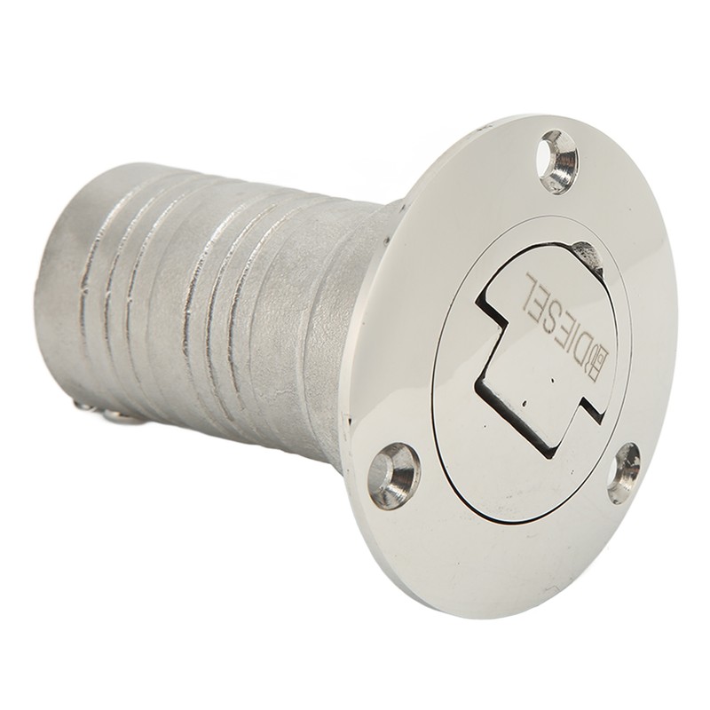 Marine Boat Deck Filler with Keyless Cap Stainless Steel Mirror