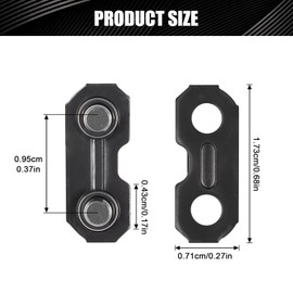 30 Sets 3/8 (0.375") Chainsaw Master Chain Repair Links Connector, Chainsaw Chain Repair Kits Accessories, Stainless Steel Saw Chain Repair Kits, Chainsaw Master Link Repair Preset Straps