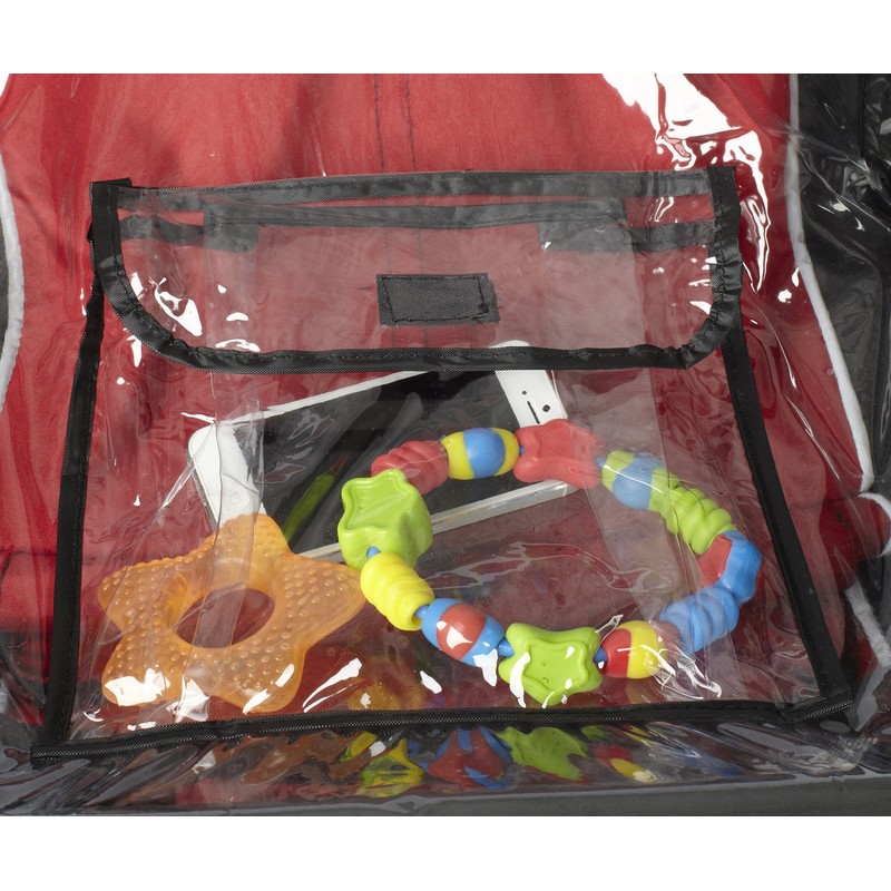 NUBY Double Stroller Rain Cover, Clear Vinyl
