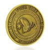ACGZQY Memento Mori Coin - Rose Skull Memento Vivere Coin,