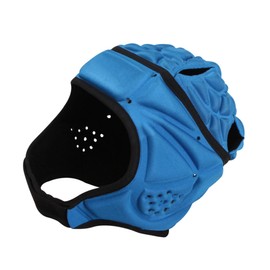 Kisangel Football Athlete Helmet Anti-Collision Adjustable Goalkeeper Baseball Rugby Safe Head Protection Blue