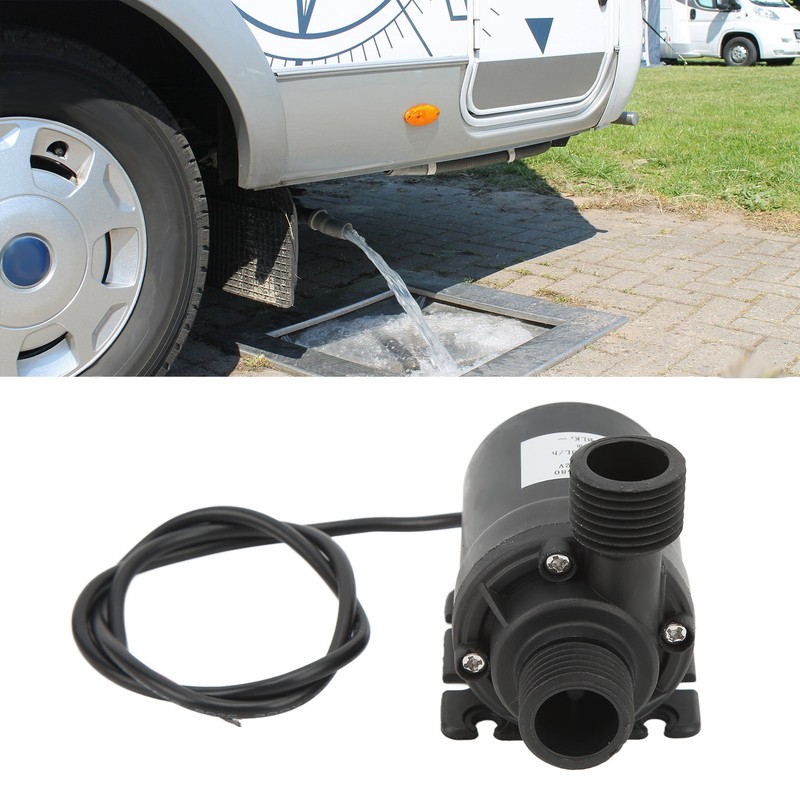 Brushless Water Pump DC12V 16.4ft Lift Height I68 Waterproof Low