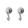 LEC Strong Neodymium Magnet, Metal Hang Hook, Small, Pack of