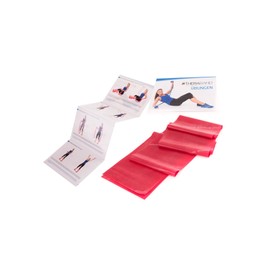 TheraBand Original Fitness Band - 1.5 m Resistance Band for Full Body Training, Strength & Flexibility - Ideal for Physiotherapy, Fitness & Sports Red