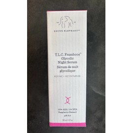 DRUNK ELEPHANT TLC. FRAMBOOS GLYCOLIC NIGHT SERUM FULL SIZE 1 OZ