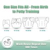 Wegreeco Cloth Diapers 6 Pack with Inserts & Wet Bag,
