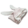 Hooded Blanket Wearable Polyester Plush Rabbit Ear Hooded Blanket Throw
