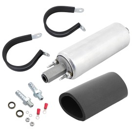 Tektall - Bomba de combustible en línea externa GSL392 GSL392-400-939 255LPH Bomba de combustible universal de alta presión con manguera 3/8 accesorios de combustible