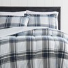 London Fog Nottingham Plaid Comforter Set Multiple Polyester 3-Piece Full/Queen