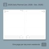 POPRUN 2026 Daily Planner One Page Per Day Even Weekends