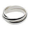 Figmart fr0225 Simple Triple Ring [925 Silver Accessories], Sterling Silver,