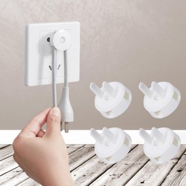 Haodlay Outlet Covers Baby Proofing Baby Proofing Plug Covers Plug Covers for Electrical Outlets Child Proof Socket Covers Child Safety Socket Covers(Can Store Plugs) 4 Pack