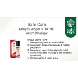 Safe Care Refreshing Oil Minyak Angin Aromatherapy Roll On 10ml Ori