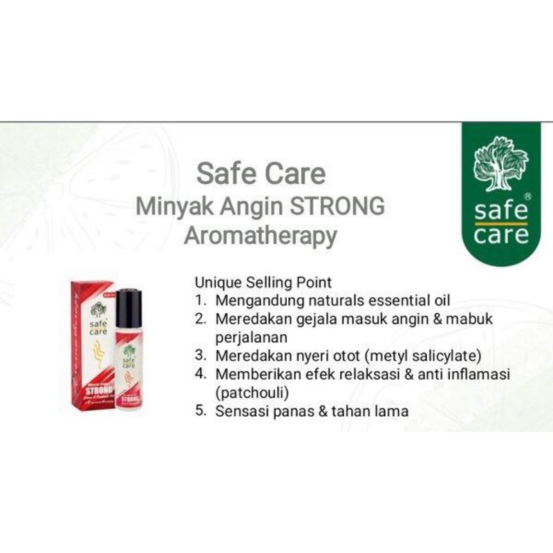 Safe Care Refreshing Oil Minyak Angin Aromatherapy Roll On 10ml