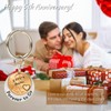 HRMYUDI 5 Years Anniversary Wood Wedding Gift for Man Woman,
