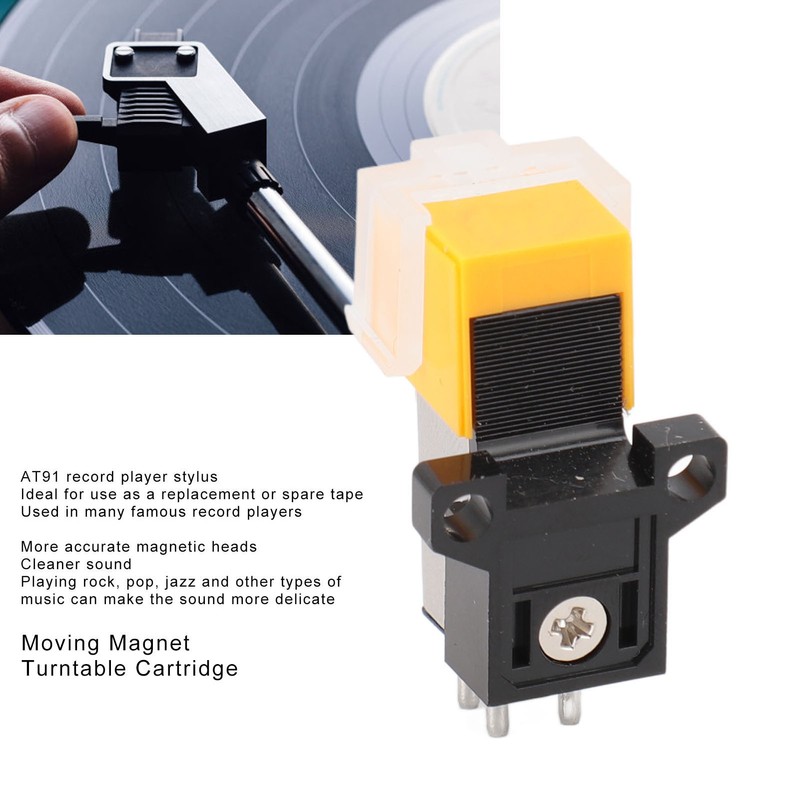 AT91 Moving Magnet Turntable Cartridge Professional High Accuracy Replacement Magnetic