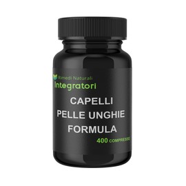 Zinco Citrato Altamente Assorbibile con Selenio Metionina e Biotina 400 Compresse, 1 al dì, Capelli Pelle Unghie Formula